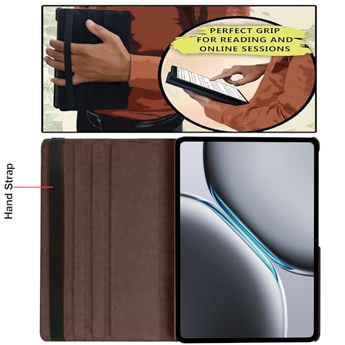 Image of TGK 360 Rotatable Smart Flip Case Cover for OnePlus Pad 2 12.1 inch Tablet (Brown)