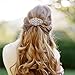 EVER FAITH 1920s Wedding Hair Accessories Austrian Crystal Bridal Art Deco Vintage Headpiece Side Comb for Women Bride Clear Silver-Tone