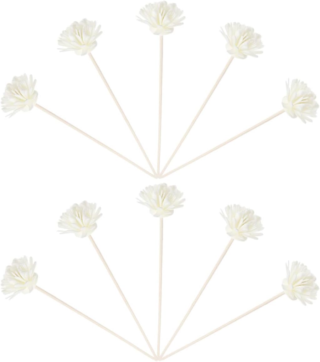STOBAZA Simulated Chrysanthemum Reed Diffuser Sticks PE Wooden 10pcs Xmas