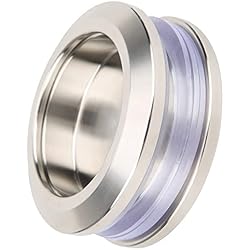 Fdit Manija de puerta corrediza Puerta corrediza de vidrio de ducha Manija redonda de acero inoxidable Perilla de puerta de madera para baño en casa