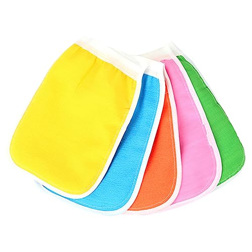DEARMAMY 10 Piezas toalla de baño toallas ducha Guantes cuerpo exfoliante fregar guante de baño guante de limpieza corporal Color Aleatorio