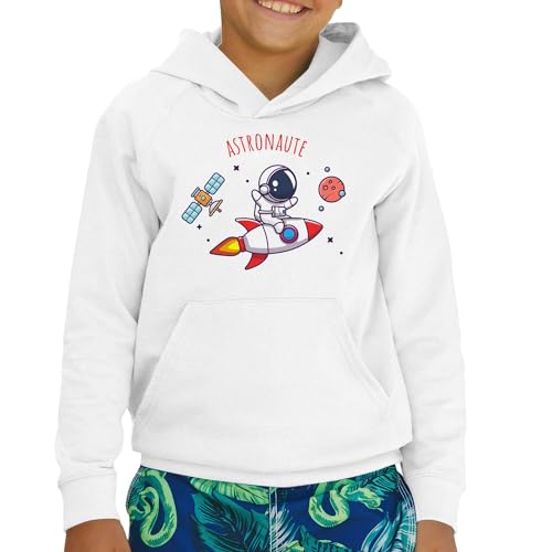 Sweat à capuche enfant astronaute pull doux anti-irritation lune - 2