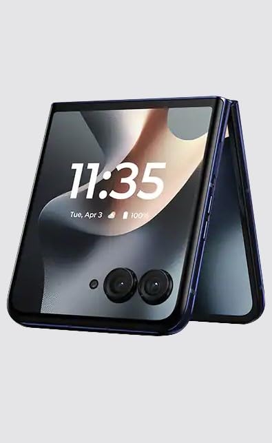 Image of Motorola Moto Razr+ 2025, 256GB + 12GB RAM, Midnight Blue - Unlocked (Renewed)