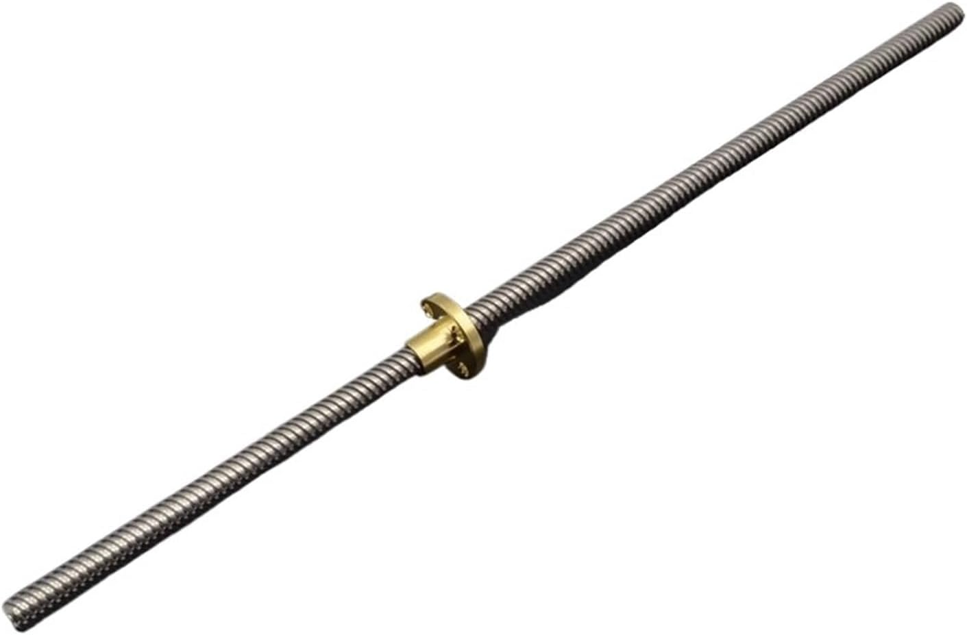 Linear Motion CNC Ball Screw THSL-500-8D Length 100mm-500mm T-Type Stepper Motor Trapezoidal Lead Screw 8MM Thread T8 (Size : 400MM)
