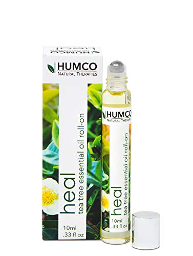 Humco Naturals - HEAL - Tea Tree Essential Oil Roll On .33 oz, 100% Natural Tea Tree Oil with Sunflower and Avocado Oil