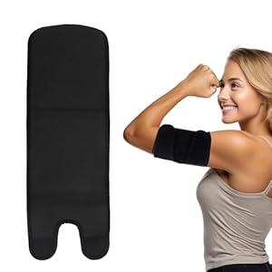 ZKFSIE 2 PCS Bicep Support Strap – Adjustable Arm Compression Sleeve for Bicep Tendonitis, Upper Arm Support & Heavy Lifting | Relief for Muscle Pain | Gym & Recovery (Black)