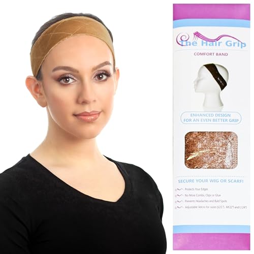 Wig Headband For Synthetic Hair, Wigs Hair Accessory by The Hair Grip - Tan