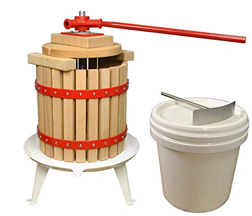 Selections Traditional Fruit and Apple Press (12 Litre) with Straining Bag & Pulping Bucket