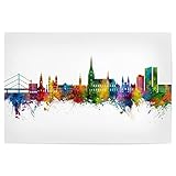 artboxONE Poster 75x50 cm Städte Linz Austria Skyline 
