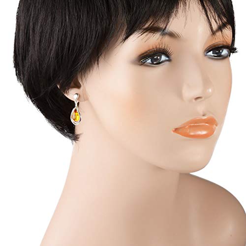 Amber Earrings - Baltic Honey Amber Post Back Dangling Earrings "Kelly" - Sterling Silver Jewelry Collection3