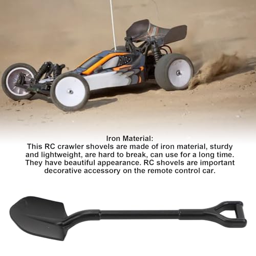 Decoração de pá de Carro RC de Ferro, Acessórios Simulados para Carro Crawler 1/10 1/24 1/18 RC, Com