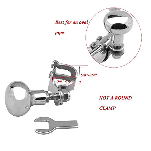 image for FUTURUP AISI 316 Stainless Steel Boat Steering Wheel Knob, Steering Wh