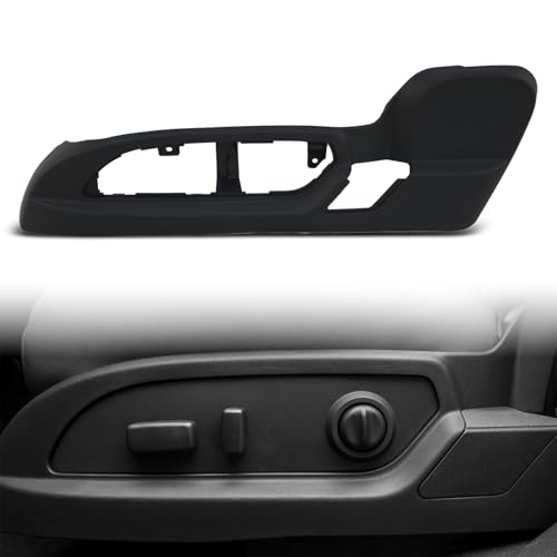 Kspeed Driver Seat Trim Panel Fits for 2009-2017 GMC Acadia Chevrolet Traverse Buick Enclave Driver Seat Track Cover Bezel Trim Replace for 25941769, 926-091,Black