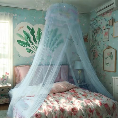 Eimilaly Lace Bed Canopy Mosquito Netting, Princess Bed Cano