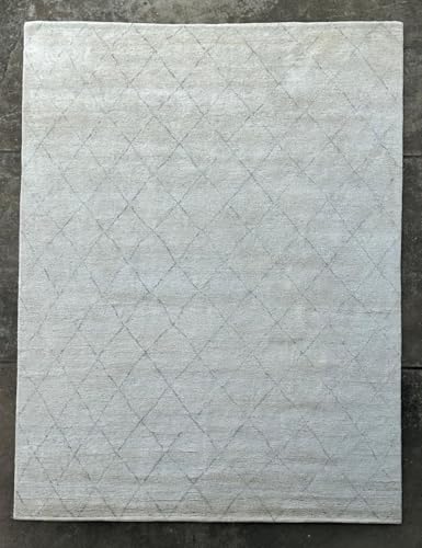 Lush Rugs Hand Knotted Wool Rug Decorative Area Rug for