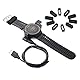 Befestigungsringe für Garmin Forerunner 35/235/255/265/735XT, für Forerunner 965/955/945/935 Bandhalter, Silikon-Ersatzbandschlaufe/Halter/Halter, 6 Stück