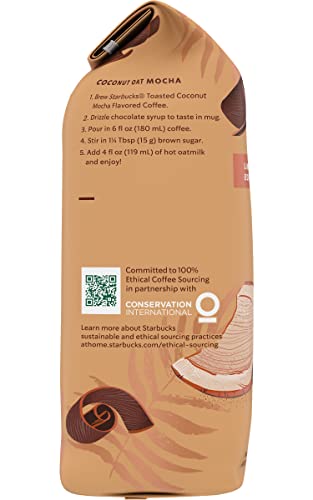 Image of Starbucks Flavored Ground Coffee (Toasted Coconut Mocha, 11 oz (Pack of 4))