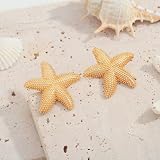 LILIE&WHITE Kolczyki w kształcie złotej muszli, hipoalergiczne i odporne na matowienie, złote z perłowymi akcentami, elegancka biżuteria dla kobiet, prezent na urodziny, rocznice i specjalne okazje