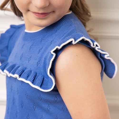 Image of Hope & Henry Girls' Milano Tipped Sweater Dress