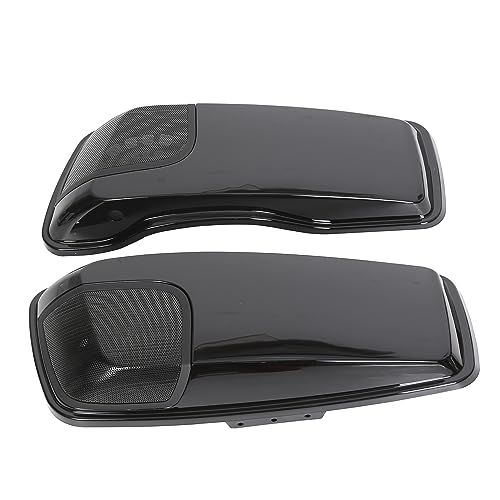 Tapas para alforjas con rejilla para altavoz de 5" x 7" (par), compatibles con Harley Davidson Touring 2014-2023 (FLT, FLHT, FLHTCU, FLHRC, Road King, Road Glide, Street Glide, Electra Glide, Ultra-Classic) miniatura 2