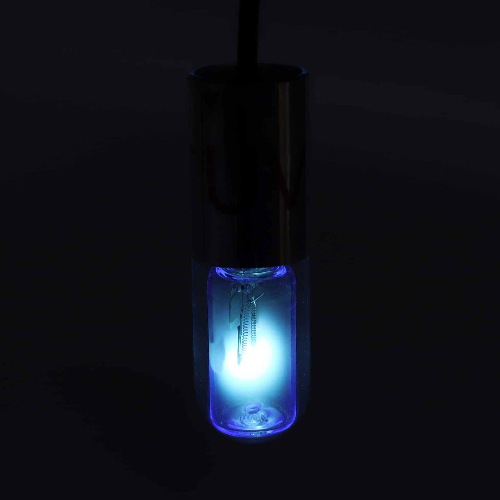 Luce per acquario da 3 W, disinfettante UV impermeabile per acquario, lampada per pulizia dell'acqua 10.000 ore di luce sommergibile con ventosa di fissaggio per pulizia della fioritura delle(UE 3W)