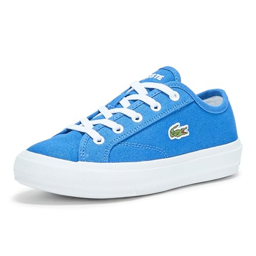 Lacoste Unisex-Child Children's Backcourt Sneaker, Seaweed/Black/Cement, 13