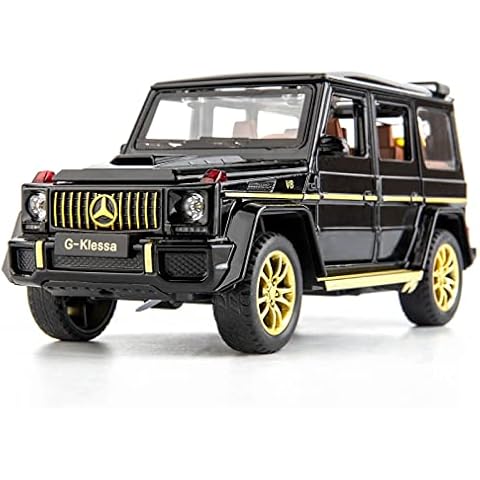 TGRCM-CZ 1/32 Scale Benz G-Klessa AMG G63 Casting Car Toys, Diecast Alloy Pull Back Car Model with Light and Sound Toy Vehicles for Kids Black Cover