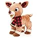 KIDS PREFERRED Rudolph The Red-Nosed Reindeer Animated Plush Toy with Light-Up Nose, Music, and Movement