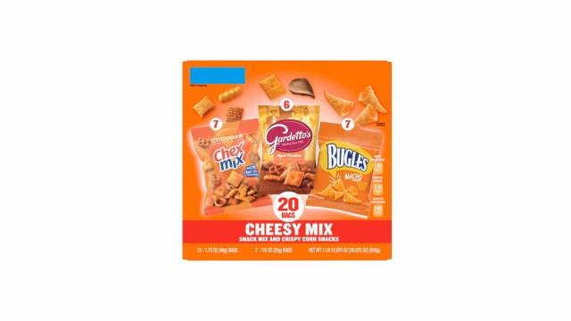 Cheesy Mix Variety Pack Snacks, Chex Mix Cheddar, Bugles Nacho Cheese, Gardetto's Aged Cheddar, 20 Ct, 28.875 oz