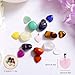 17PCS Crystal Healing Stones and Heart Crystal Stones Set - Crystals for Beginners Chakra Balancing, Reiki, Meditation, and Gemstones and Crystals Crystal Gifts