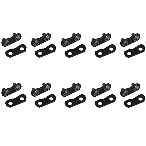 HURI Pack of 10 Maillons (.325 058 1,5mm) Lien + Rivet pour Chaîne de Tronçonneuse Chaîne Tronçonneuse