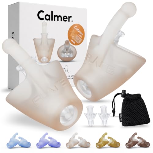 Flare Calmer Extra (Standard) | Earplug Alternative with -10 dB Sound Reduction | Stress Relief from Everyday Noise | No Muffling | Soft Silicone Ear Tool