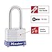 Master Lock 3DLF Long Shackle Padlock, w/ 1-1/2 Inch. Shackle, Steel