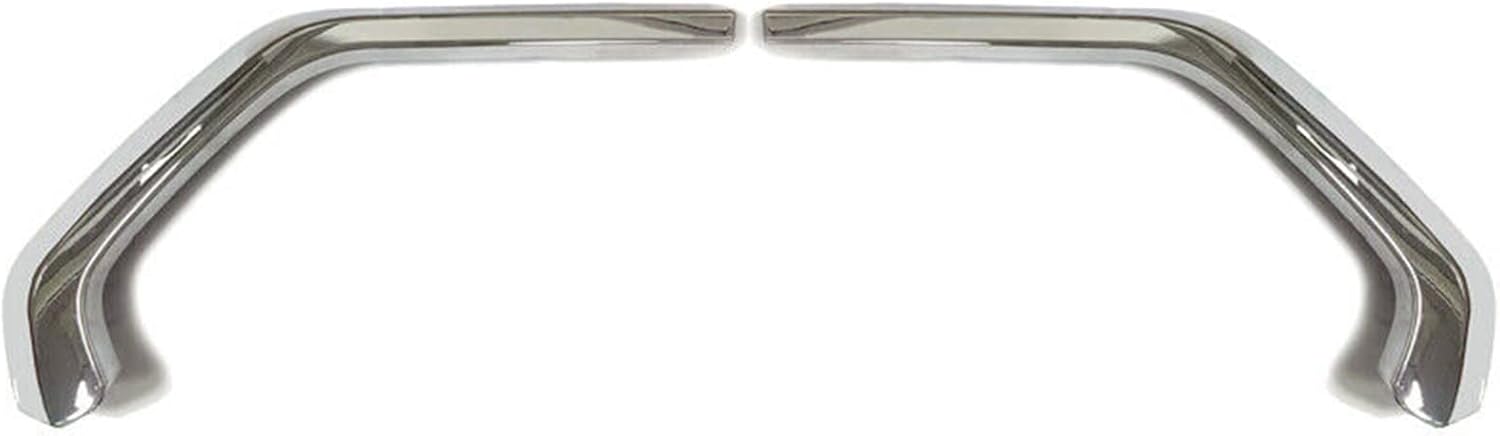 YLT AUTO A Pair of Front Bumper Grille Trim Bar Replacement Kit Black ABS Chrome Finish for 2019 Toyota RAV4 (Left and Right)