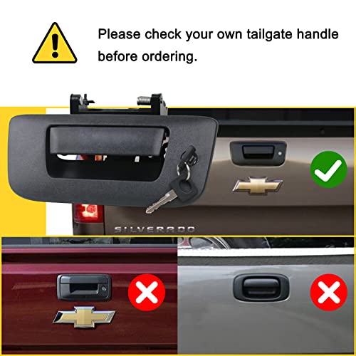 Apperfit Tailgate Handle Latch W/Bezel Compatible With 2007-2013 Chevrolet Chevy Silverado Gmc Sierra Truck Pickup 1500 2500Hd 3500Hd Replaces 22755305 #TOP5