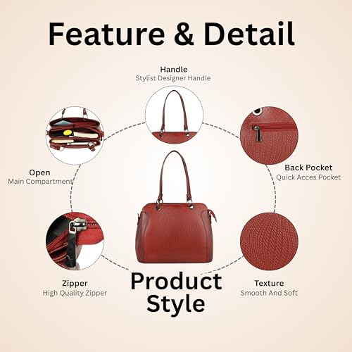 Image of Durable Satchel bag for Women Branded Stylish Top Hnadle Handbag