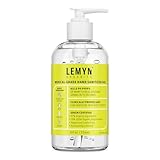 Lemyn Organics Medical‑Grade Hand Sanitizer Gel – 97 % Organic | 70 % USP Ethyl Alcohol | Moisturizing Aloe + Hyaluronic Acid | Freshly Made in USA | 8oz Bottle with Pump