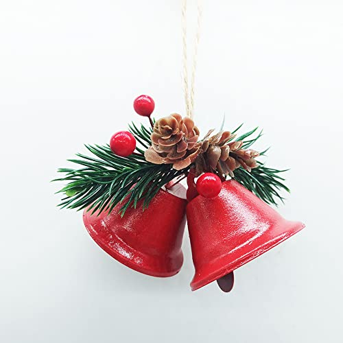 Zsail Christmas Bells Ornaments 6 Pcs Red Christmas Ornaments Christmas Tree Bells Pendants Christmas Craft Bells For Christmas Holiday Party Decoration (Red) #TOP2