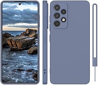 ORDA Samsung Galaxy A53 Case Silicone Soft Gel Rubber Case Cover Slim Anti-Scratch Phone Case for Samsung Galaxy A53 5G 6.5'' Grey