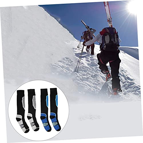 Calcetines de esquí para hombre Beavorty, pack de 2 de algodón transpirable para deporte 7