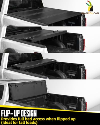 Image of Hard Top Low Profile Flip-up Tonneau Cover compitable with 2024-2026 Ford Ranger 5ft Bed