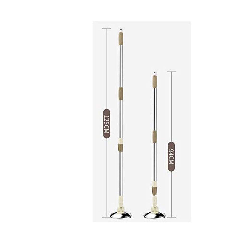 Mopa rotatoria， Trapeador desmontable, sistema de trapeador de piso de microfibra y cubo giratorio de acero inoxidable