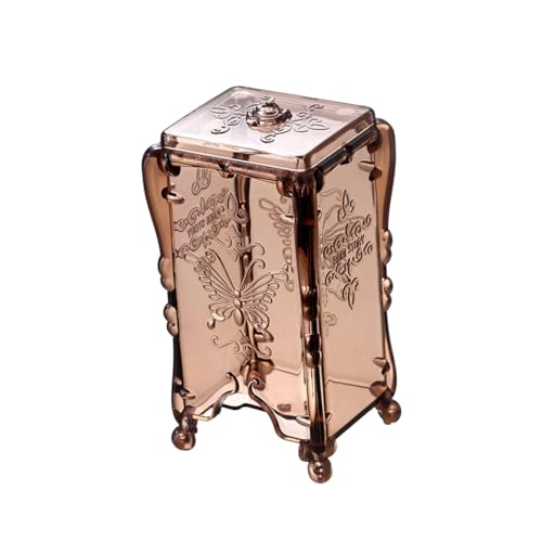 TOPBATHY Organizzatori E Contenitori Per Il Trucco Organizer Per Dischetti Di Cotone Barattoli Dispenser Per Dischetti Struccanti Riutilizzabili Porta Bastoncini