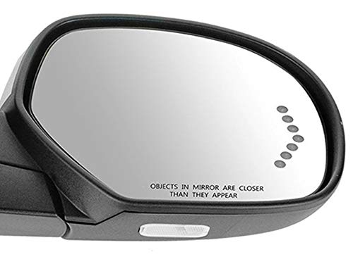 Apa Replacement Power Folding Mirror For 2007-2014 Silverado Sierra Yukon Tahoe Suburban Avalanche With 7 Dot Led Signal Power Heated Memory Puddle Light Textured Cover Passenger And Driver Pair #TOP6