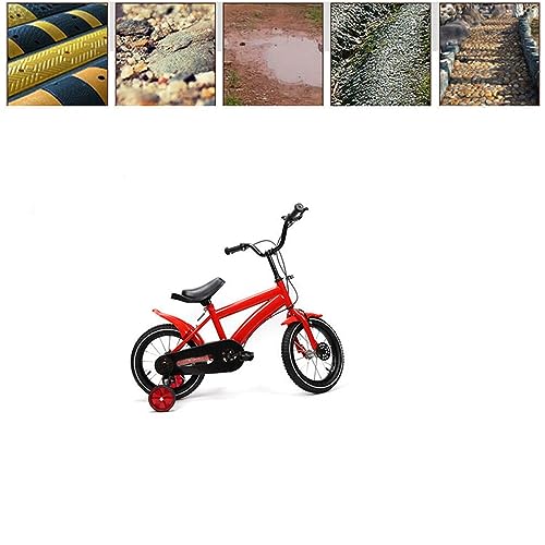 Cutycaty Kinderfahrrad 14 Zoll Fahrrad Kinderrad mit Stützräder Kinder Fahrrad ab 3-6 Jahre für Jungen & Mädchen Rot – Bild 3