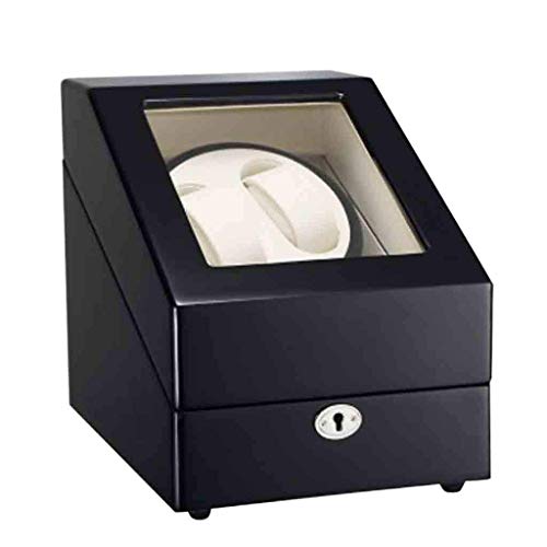 Watch Winder de madera noble para dos relojes automáticos con carga optimizada
