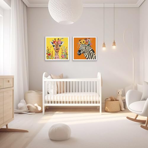 Yunruily 4 Pack Diamond Art Kits for Kids - Animal Diamond Painting Kit for Kids,5D Diamond Painting Art Kit Crafts Sets for Children Christmas and Birthday Gifts Home Wall Decor 6x6inch - Image 7