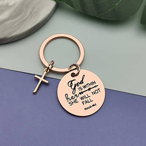 Vadaka Religious Christian Keychain For Women Girls Daughter Bible Verse Keychain Encouragement Inspirational Gifts Baptism Gifts Jewelry Easter Prayer Gifts Birthday Thanksgiving Gift #TOP2