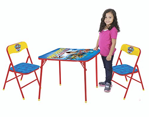 Nickelodeon Paw Patrol 3-Piece Kids Table & Chair Set Toy