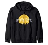 Retro Nueva York Horizonte York NYC amantes Hombres Mujeres Sudadera con Capucha